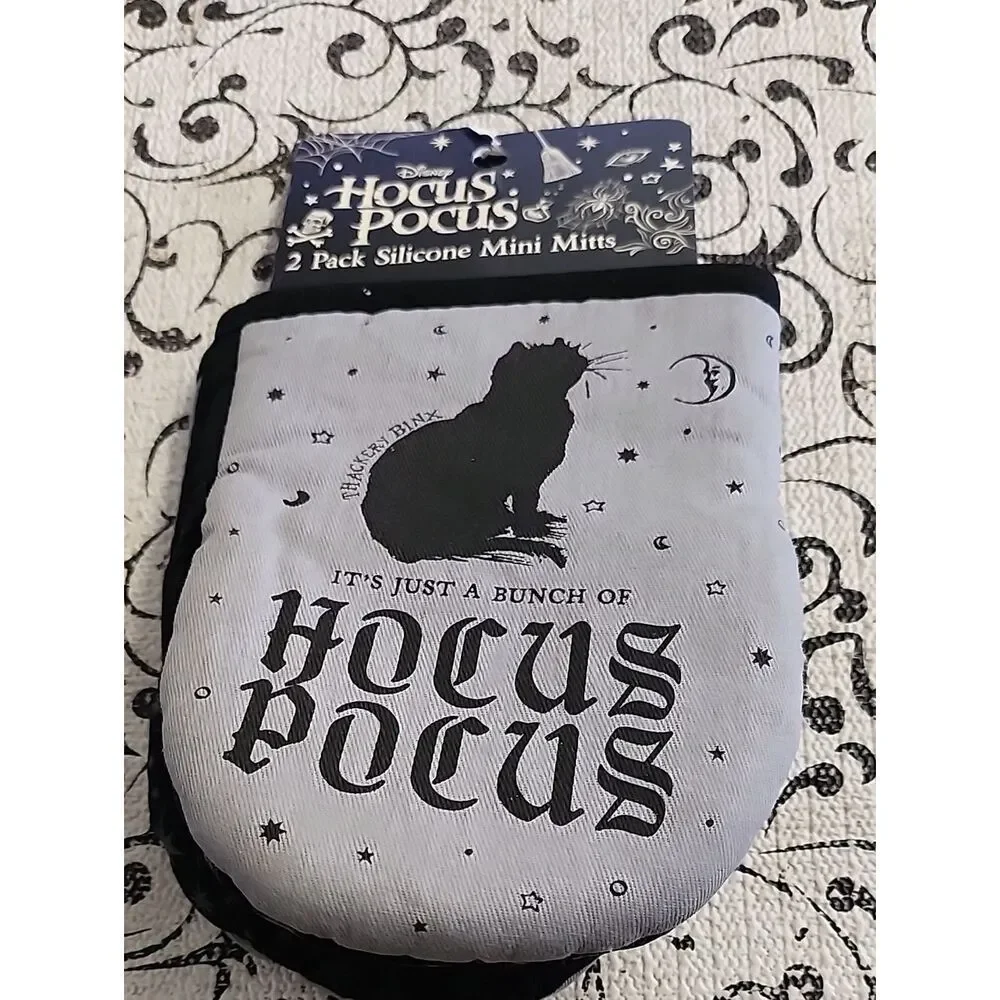 Disney Hocus Pocus Mini Silicone Mitts - Gray & Black